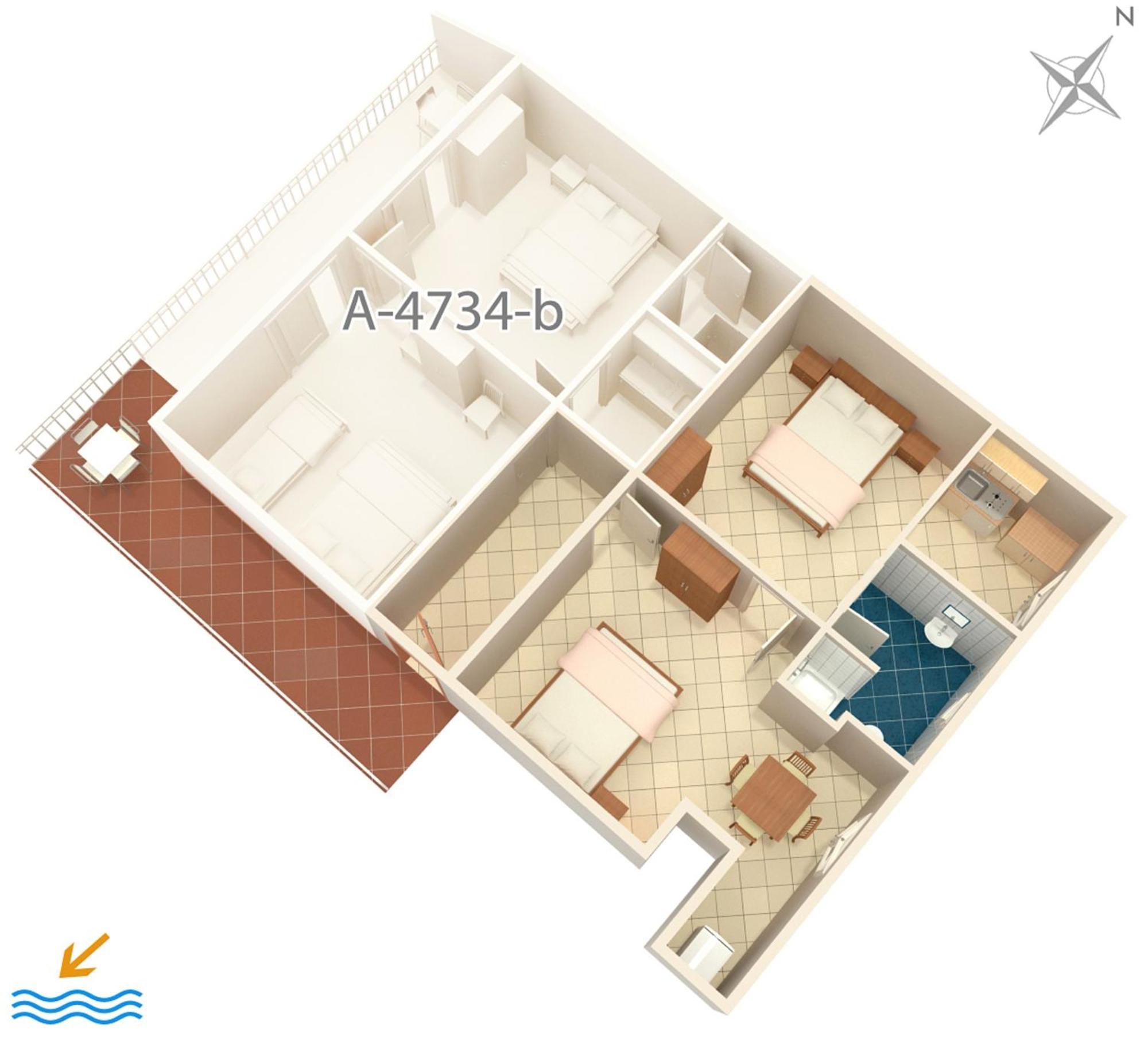 Apartments By The Sea Podaca, Makarska - 4734 Екстериор снимка